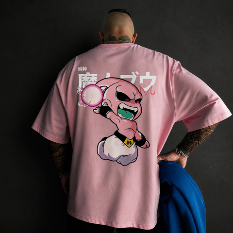 Kid Buu Oversized Anime T-Shirt | Unisex Streetwear | RavenGear