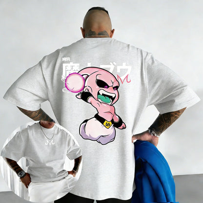 Kid Buu Oversized Anime T-Shirt | Unisex Streetwear | RavenGear RavenGear