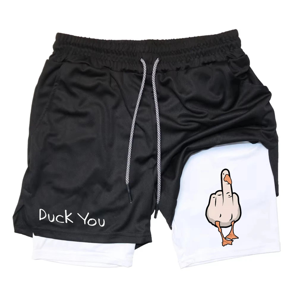 Men's Funny Gym Shorts, Quick Dry Workout Shorts | RavenGear RavenGear