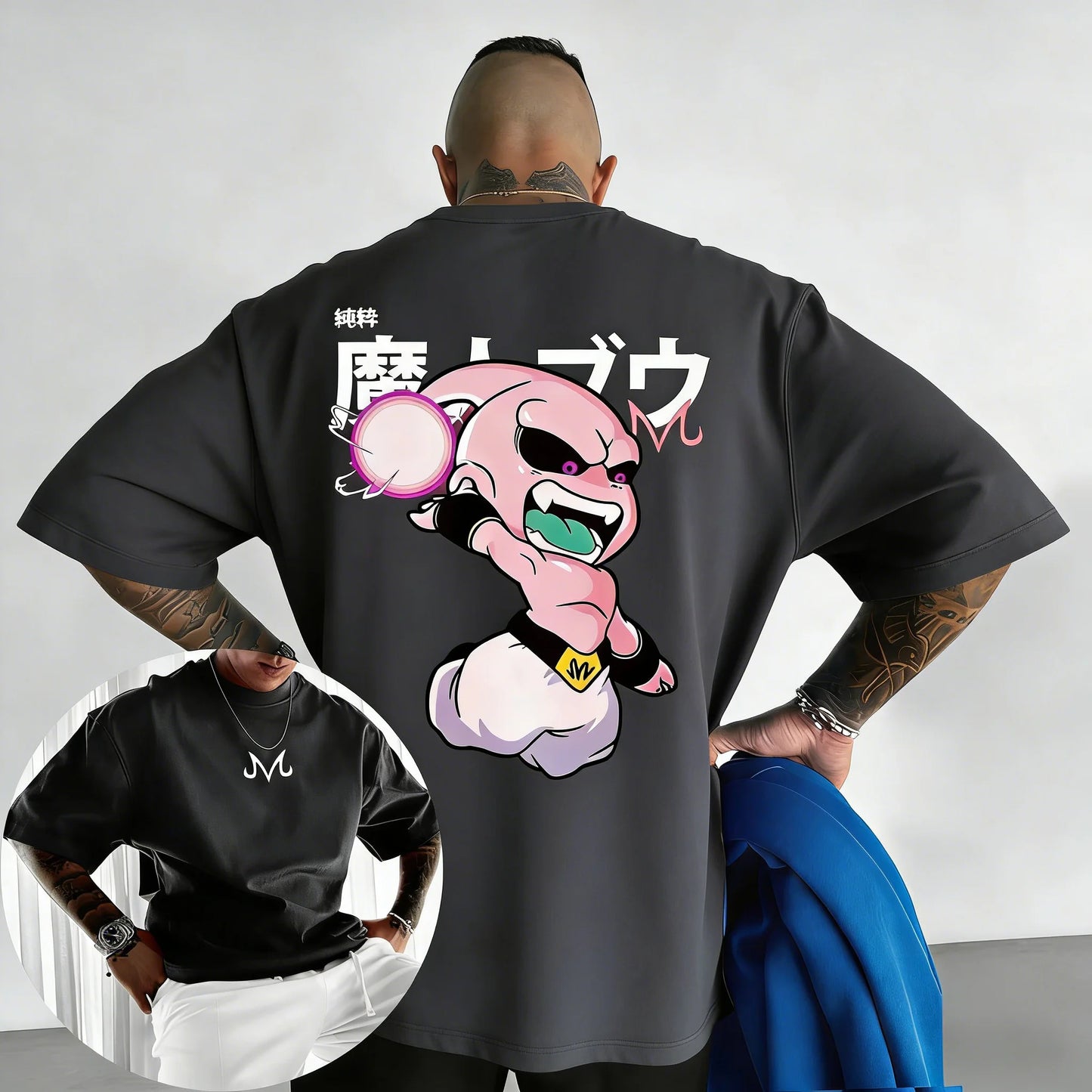 Kid Buu Oversized Anime T-Shirt | Unisex Streetwear | RavenGear RavenGear