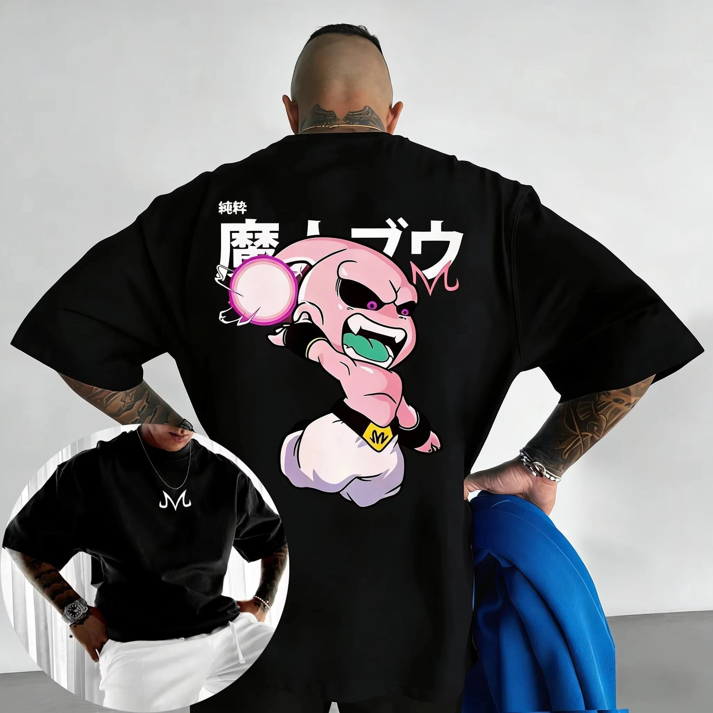 Kid Buu Oversized Anime T-Shirt | Unisex Streetwear | RavenGear RavenGear