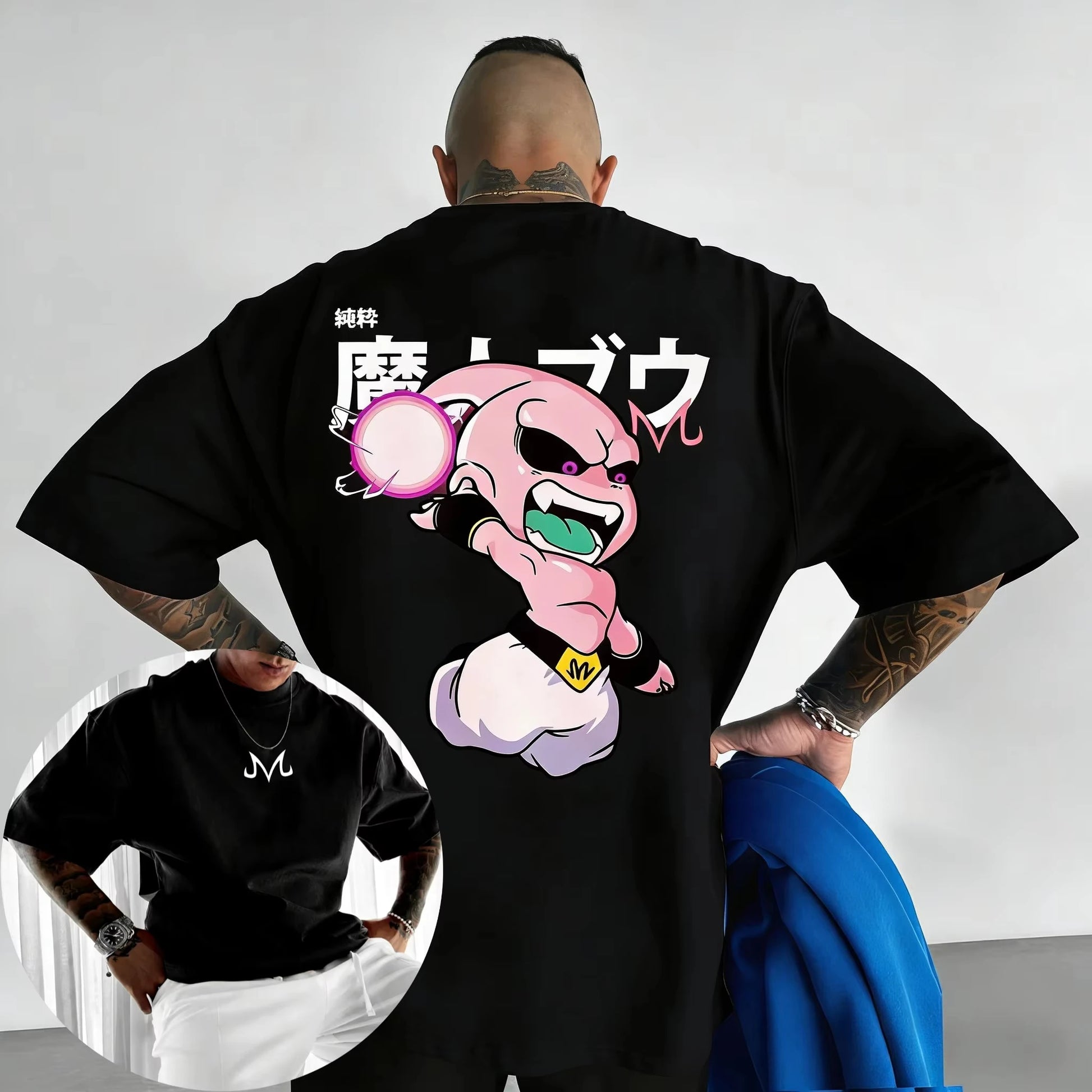 Kid Buu Oversized Anime T-Shirt | Unisex Streetwear | RavenGear RavenGear