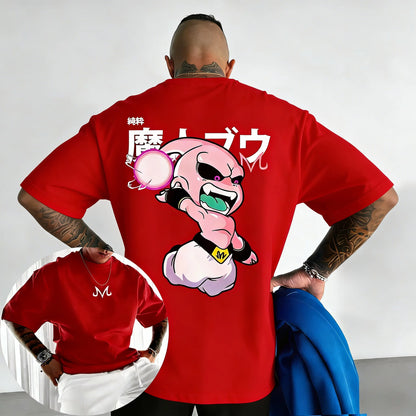 Kid Buu Oversized Anime T-Shirt | Unisex Streetwear | RavenGear RavenGear