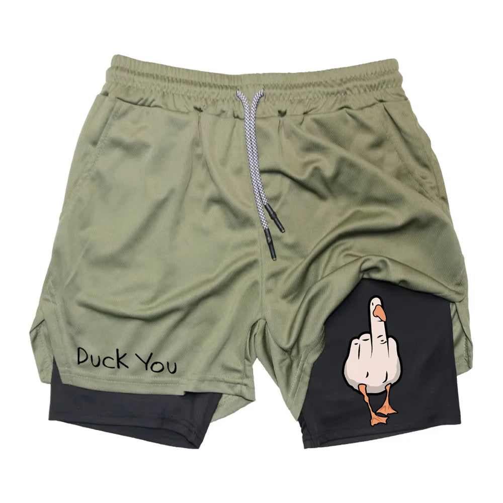 Men's Funny Gym Shorts, Quick Dry Workout Shorts | RavenGear RavenGear