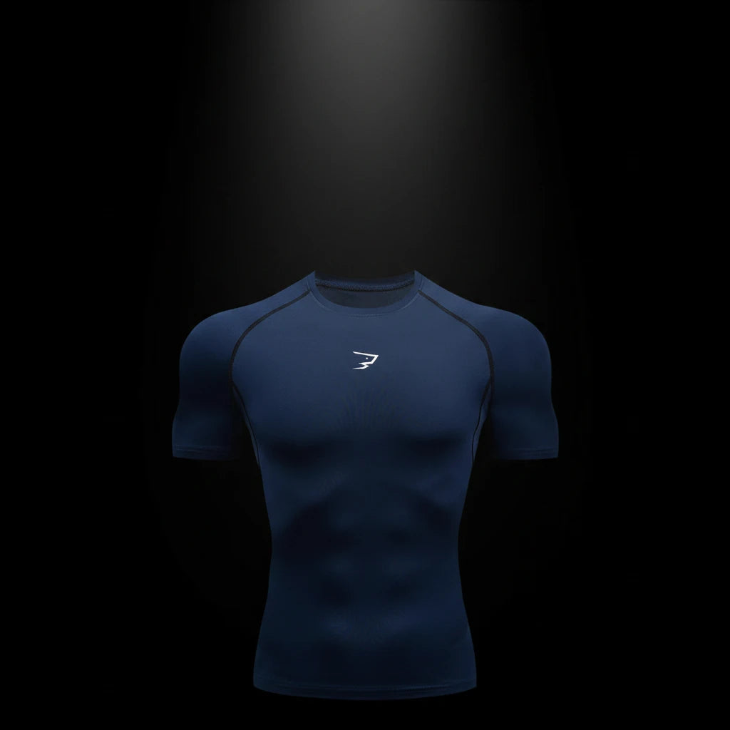 Men Running Compression T-shirt Short Sleeve Sport Tees Gym Fitness Sportshirts Male Jogging Tracksuit Homme Athletic Shirt Tops RavenGear