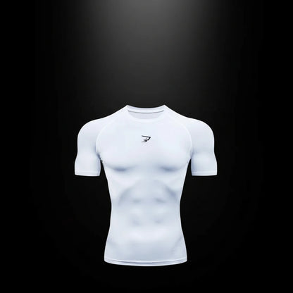 Men Running Compression T-shirt Short Sleeve Sport Tees Gym Fitness Sportshirts Male Jogging Tracksuit Homme Athletic Shirt Tops RavenGear