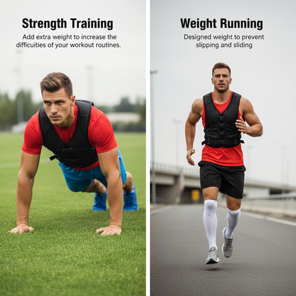 Weighted Vest for Men & Women | 12–30 lbs | Increase the weight burn more Calories 🔥