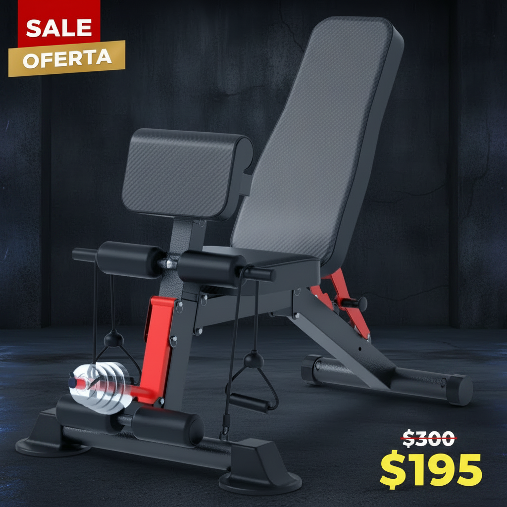 Pro Foldable Weight Bench | Adjustable Home Gym Bench | Full Body Workout