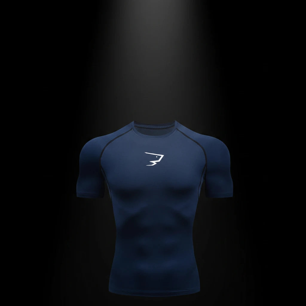 Men Running Compression T-shirt Short Sleeve Sport Tees Gym Fitness Sportshirts Male Jogging Tracksuit Homme Athletic Shirt Tops RavenGear