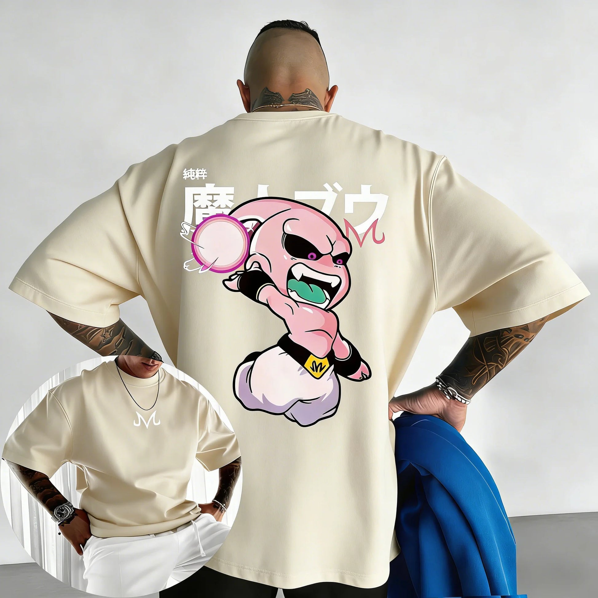 Kid Buu Oversized Anime T-Shirt | Unisex Streetwear | RavenGear RavenGear
