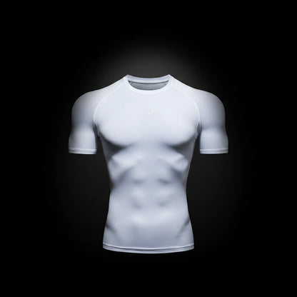 Men Running Compression T-shirt Short Sleeve Sport Tees Gym Fitness Sportshirts Male Jogging Tracksuit Homme Athletic Shirt Tops RavenGear