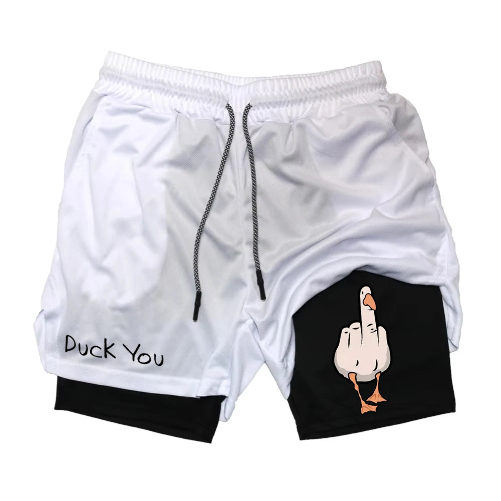 Men's Funny Gym Shorts, Quick Dry Workout Shorts | RavenGear RavenGear