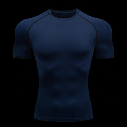 Men Running Compression T-shirt Short Sleeve Sport Tees Gym Fitness Sportshirts Male Jogging Tracksuit Homme Athletic Shirt Tops RavenGear