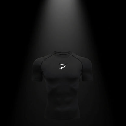 Men Running Compression T-shirt Short Sleeve Sport Tees Gym Fitness Sportshirts Male Jogging Tracksuit Homme Athletic Shirt Tops RavenGear
