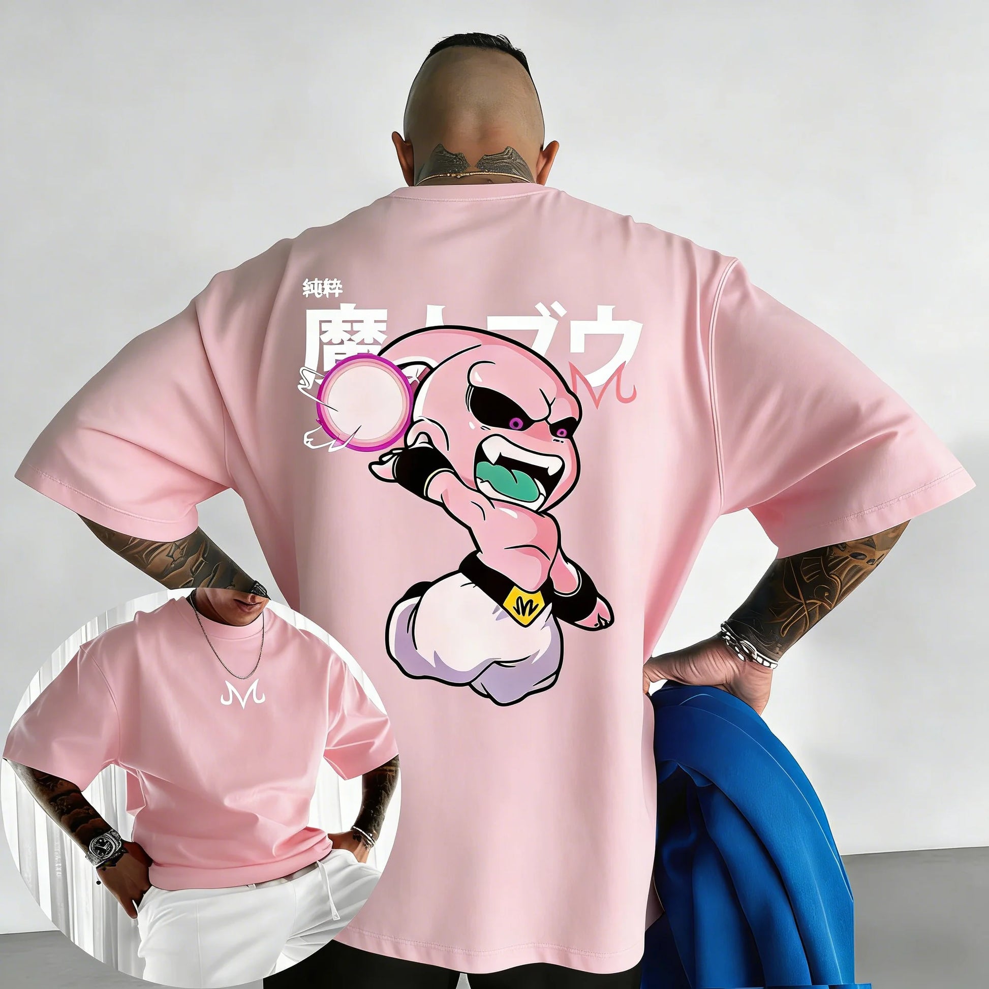 Kid Buu Oversized Anime T-Shirt | Unisex Streetwear | RavenGear RavenGear