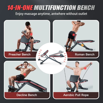 Pro Foldable Weight Bench | Adjustable Home Gym Bench | Full Body Workout