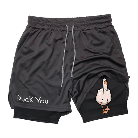Men's Funny Gym Shorts, Quick Dry Workout Shorts | RavenGear