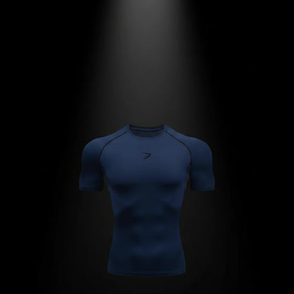 Men Running Compression T-shirt Short Sleeve Sport Tees Gym Fitness Sportshirts Male Jogging Tracksuit Homme Athletic Shirt Tops RavenGear