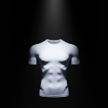 Men Running Compression T-shirt Short Sleeve Sport Tees Gym Fitness Sportshirts Male Jogging Tracksuit Homme Athletic Shirt Tops RavenGear