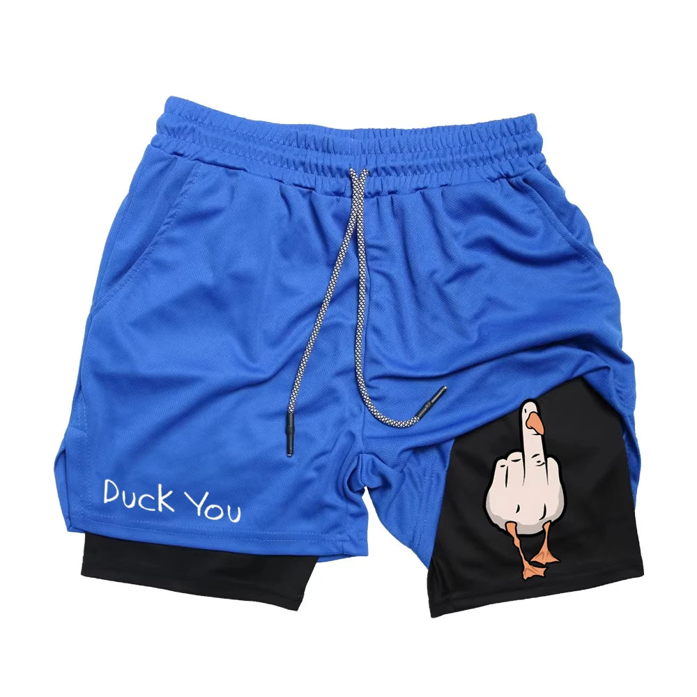 Men's Funny Gym Shorts, Quick Dry Workout Shorts | RavenGear RavenGear