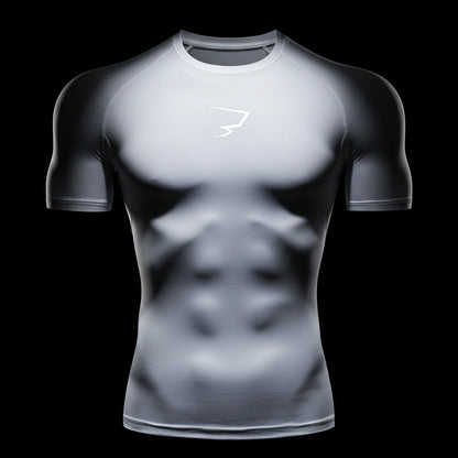 Men Running Compression T-shirt Short Sleeve Sport Tees Gym Fitness Sportshirts Male Jogging Tracksuit Homme Athletic Shirt Tops RavenGear