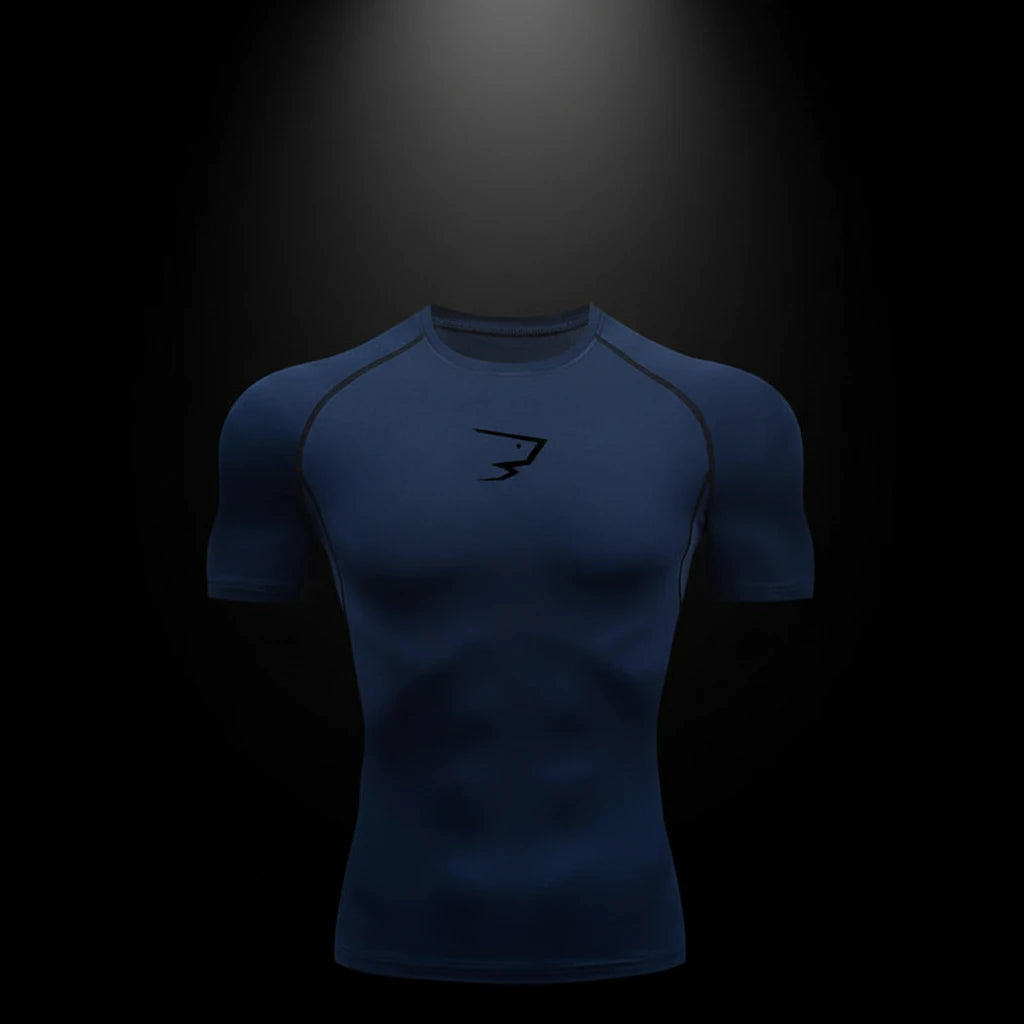 Men Running Compression T-shirt Short Sleeve Sport Tees Gym Fitness Sportshirts Male Jogging Tracksuit Homme Athletic Shirt Tops RavenGear